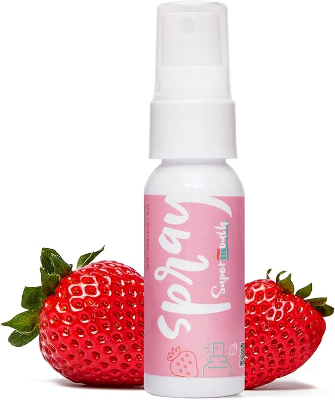 SuperMouth® Mouth Spray – Alkaline Formula with Prebiotics, Fights Bad Breath, Safe & Clean, Xylitol Enriched, Sugar-Free, pH Balancing, Portable for Kids and Adults, 4 Flavors