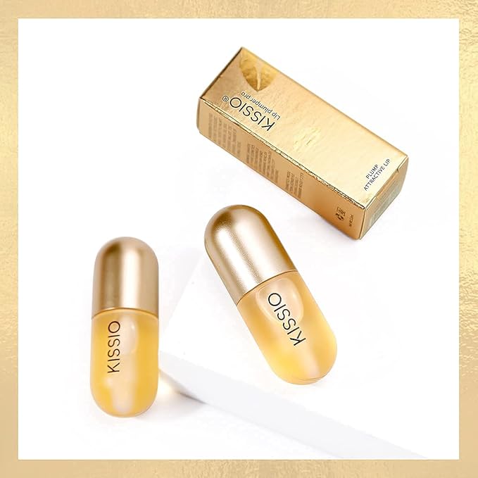 KISSIO Lip Plumperr,Lip Enhancer,Plant Extracts Plumping Lip Serum,Moisturizing Gloss for Fuller Lips and Hydrated,Beauty Lips 5.5ml,Clear