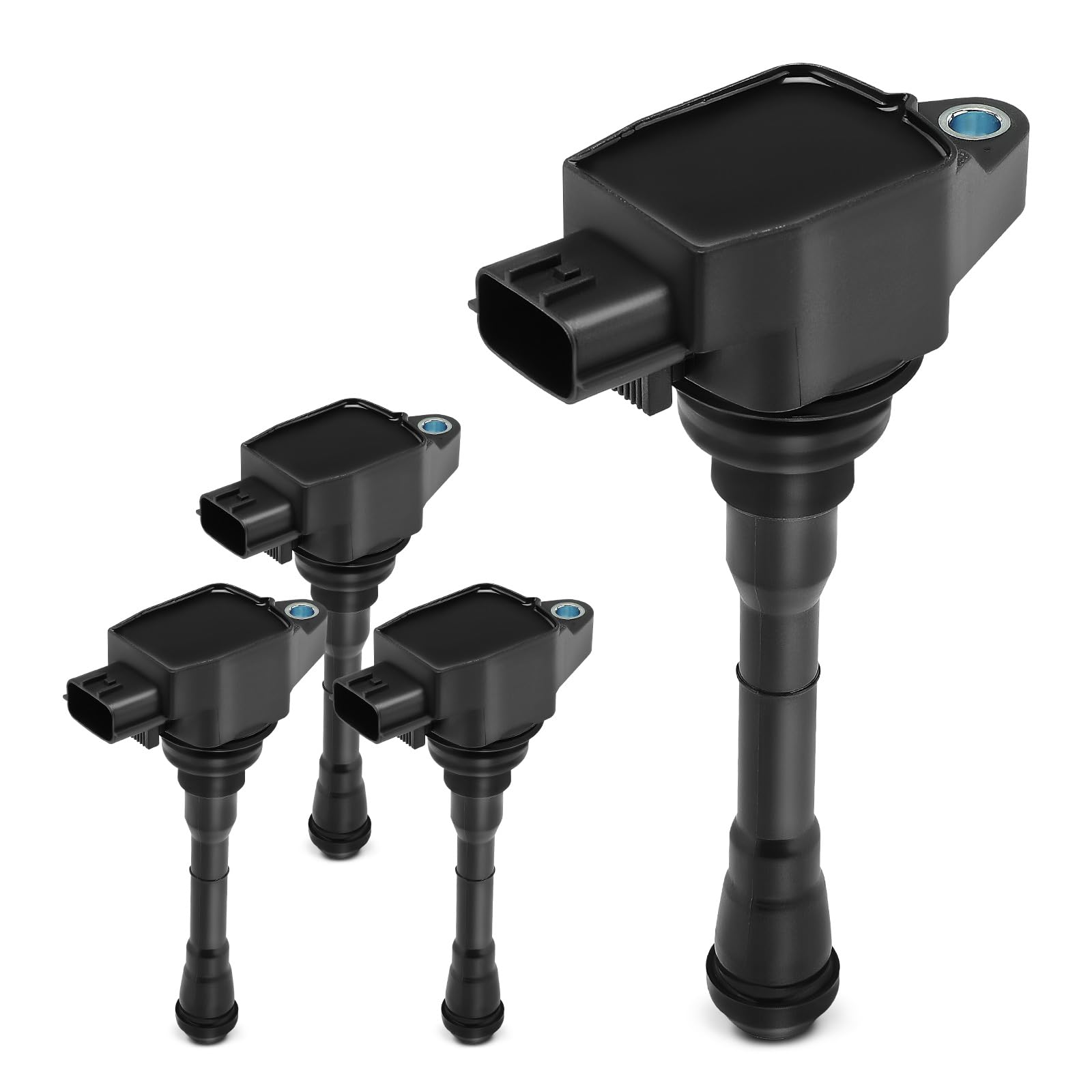 YHTAUTO Set of 4 Ignition Coil Packs Replacement for Nissan Juke 2011-2017, Sentra Rogue 2017-2019, Rogue Sport 2017-2021 1.6L 2