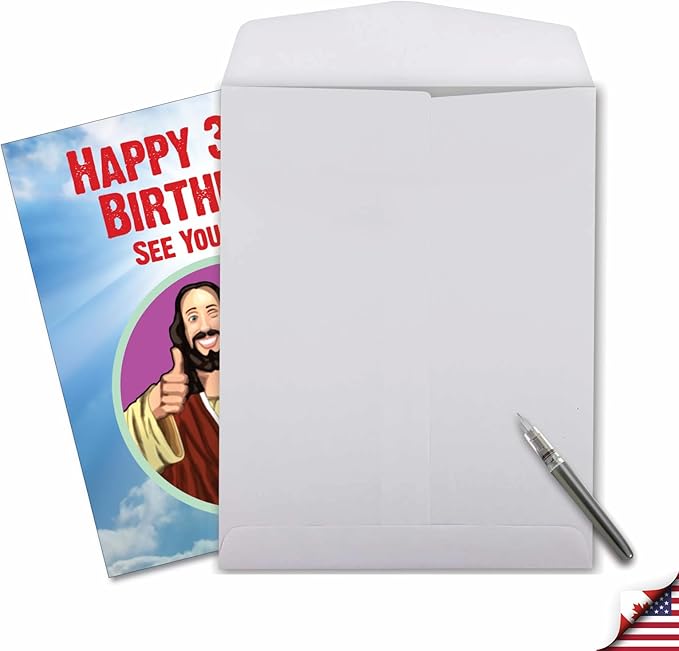 NobleWorks - 35th Funny Birthday Greeting Card (8.5 x 11 Inch) - 35 Years Old, Big Milestone Birthday Humor Card from Group - See You Soon 35 J9402MBG