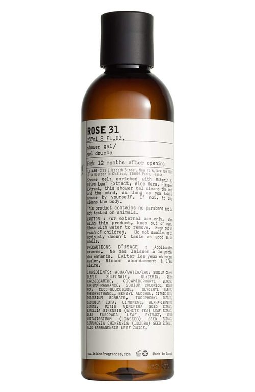 Le labo Rose 31 Shower Gel - 8 Oz