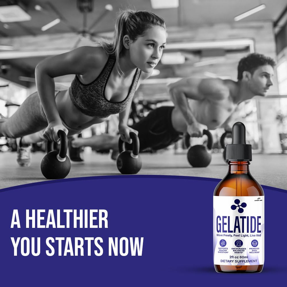 Gelatide Drops, Maximum Potency Supplement, Gela Tide Liquid Extract Advanced Premium Formula, All Natural for Men and Women 60 ML (3)
