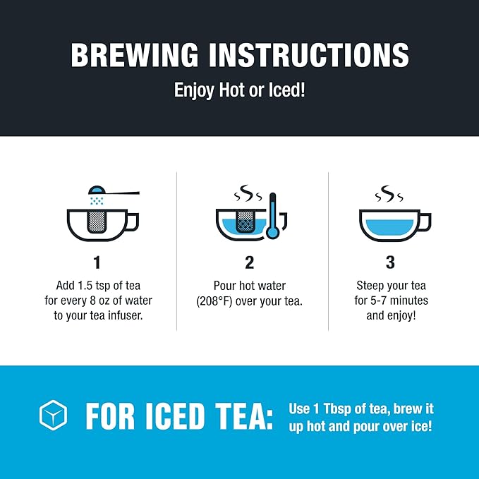 Tiesta Tea - Lemon Ginger Turmeric, Loose Leaf, Lemon Ginger Herbal Tea, Premium Non-Caffeinated Herbal Blend, Make Hot or Iced & Brews Up to 200 Cups, 16 Ounce Resealable Bulk Pouch
