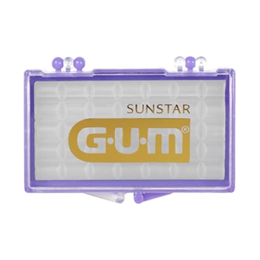 GUM Orthodontic Wax for Braces and Dental Devices - Soothing Dental Wax with Vitamin E and Aloe Vera - Clear Color - Unflavored (Pack of 6)