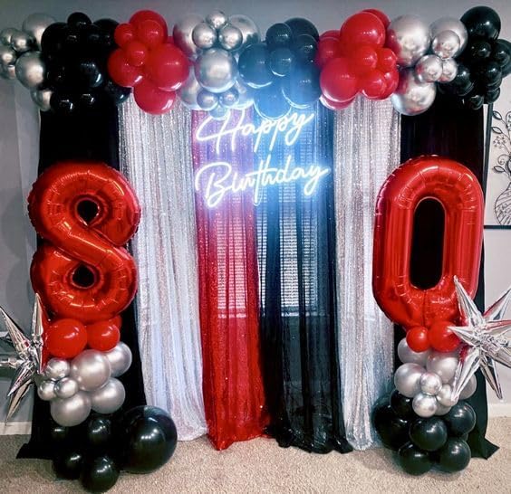 Red Number 0 Balloon 40 Inch, 0 Balloon Numberfor 10th 20th 30th 40th 50th 60th Birthday Decorations, Red Party Supplies for Men Women