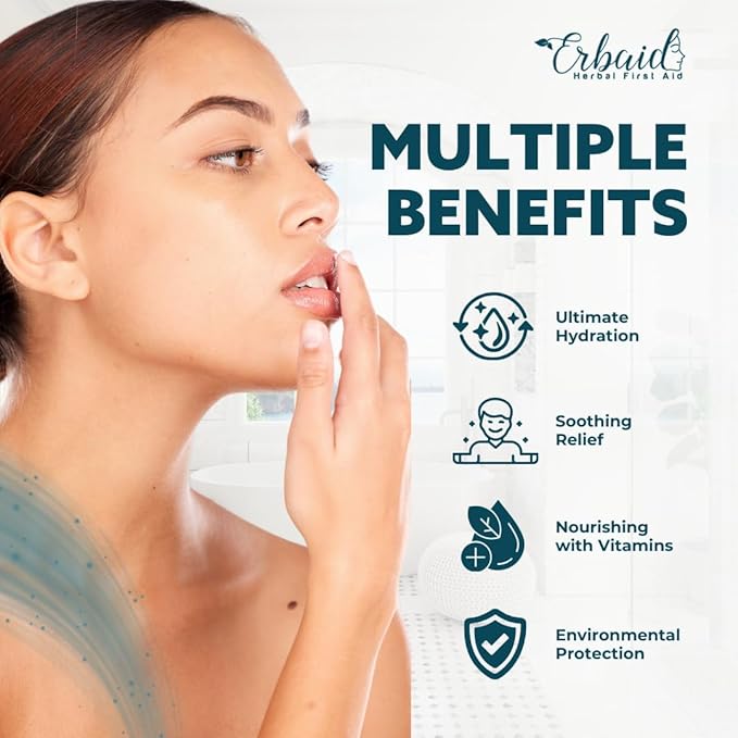 Beef Tallow Lip Balm – Natural Tallow Beeswax Chapstick – Hydrating Moisturizer Grass Fed Bison Tallow Balm Lip Care – Soothes Chapped, Dry Lips, Sensitive Skin – Long Lasting & Vitamin Rich USA-Made