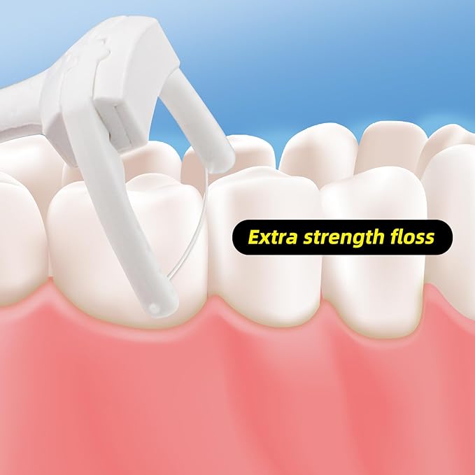 bopika Flosser Refill Head,Ultraclean Access Disposable Snap-On Flosser for Oral Care 54 Count (Pack of 1)