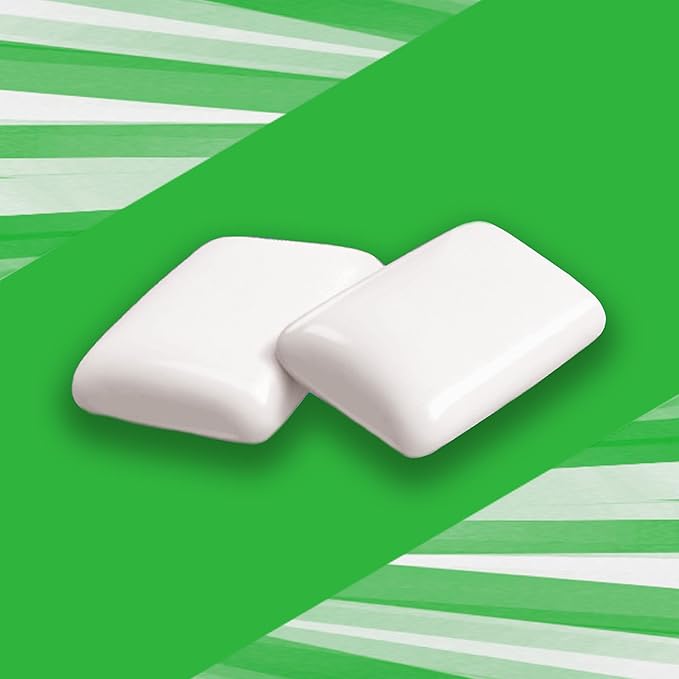 Trident White Spearmint Sugar-Free Chewing Gum, 9 Pack of 16 Pieces (144 Total Pieces)