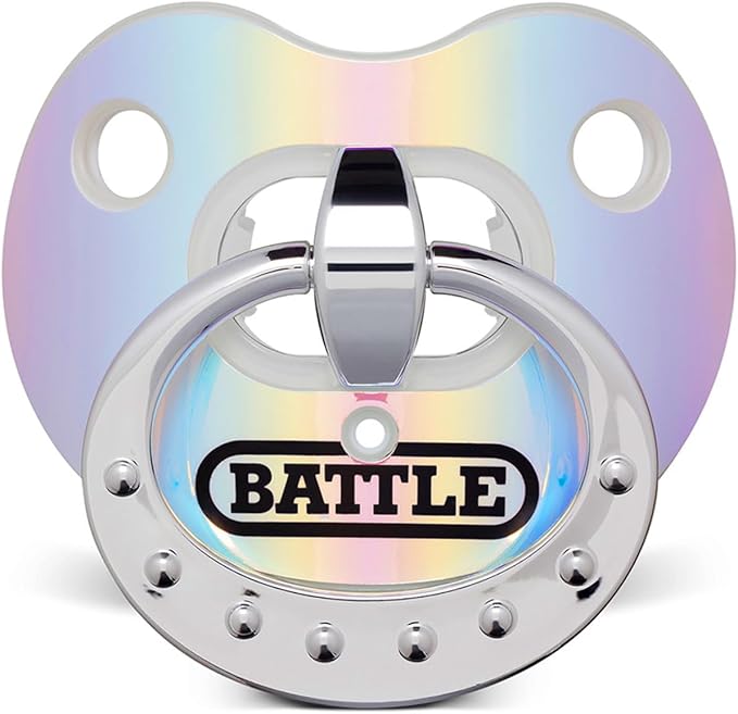 Battle Sports Binky Oxygen Football Mouthguard - Detachable Strap, Maximum Breathability, Works with Braces & No Boiling Required