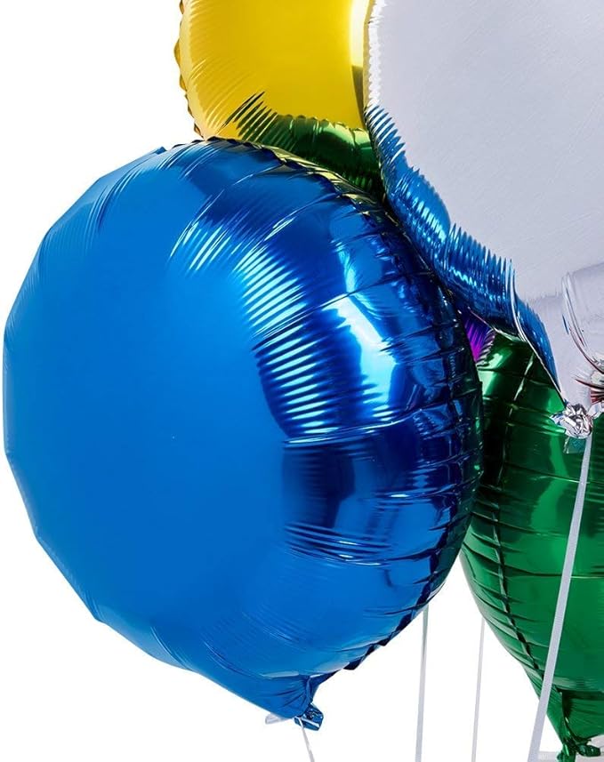 50pcs/lot Round Shape Foil Mylar Helium Balloon 18" Balloon Birthday Party Decoration Foil Balloons