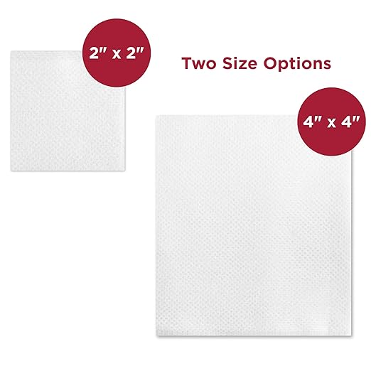 Practicon Standard 2X2 Non-Woven Gauze Sponges, Lint Free 4-Ply Gauze Pads, Non-Sterile, All Purpose for Dental, Medical, First Aid, Cleaning, Wound Care & Dressing, 1 Pack of 200 Sponges