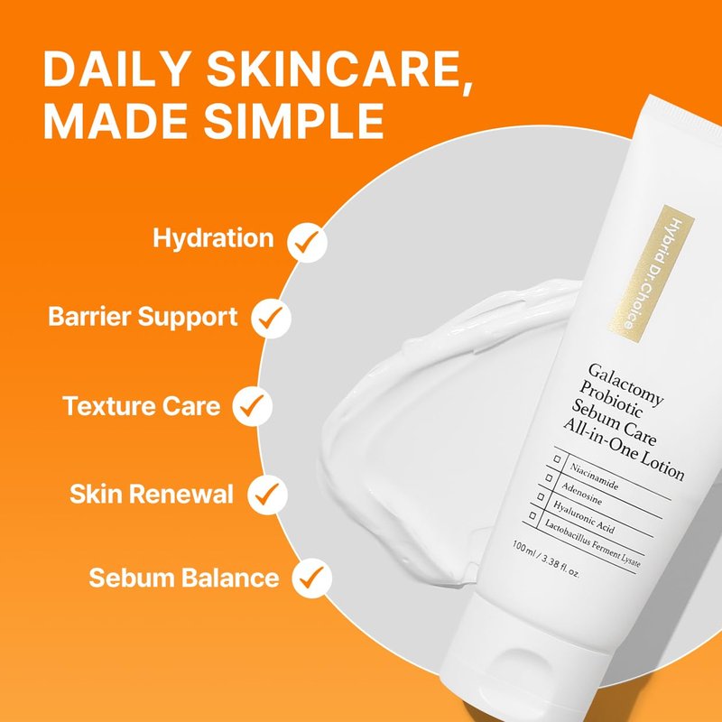 Hybrid Dr.Choice Galactomy Probiotic Sebum Care All-in-One Lotion Galactomyces Tranexamate PDRN hyaluronic acid