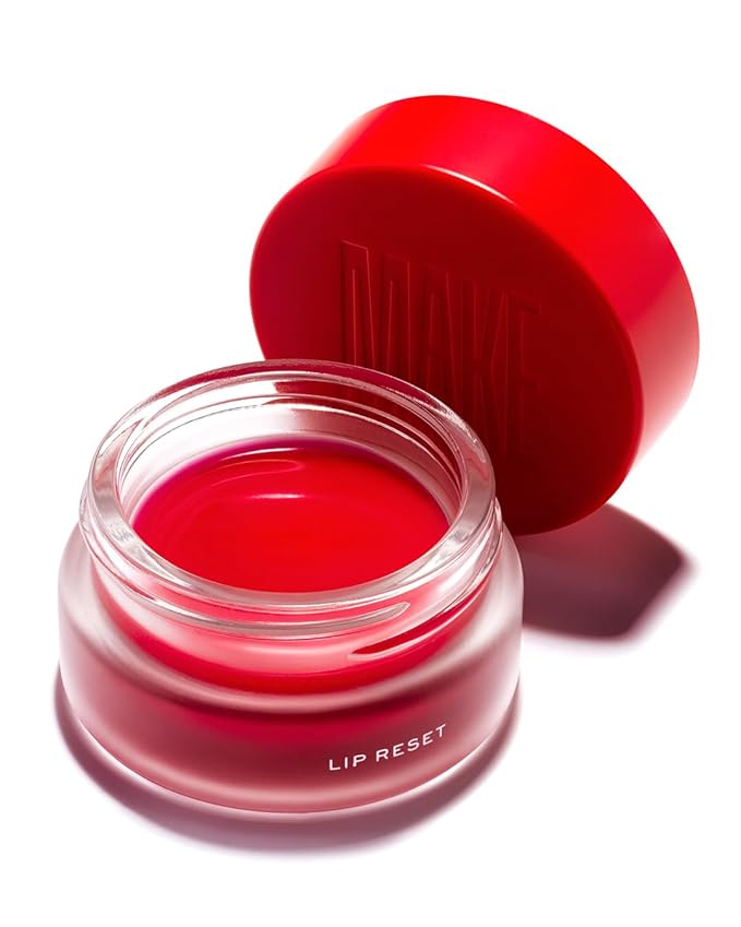 MAKE Beauty Lip Reset Overnight Lip Mask. Nourishing, Hydrating Lip Treatment for Dry, Flaky Lips. Plumps, Softens, and Smooths. Cosmic Cherry Flavor
