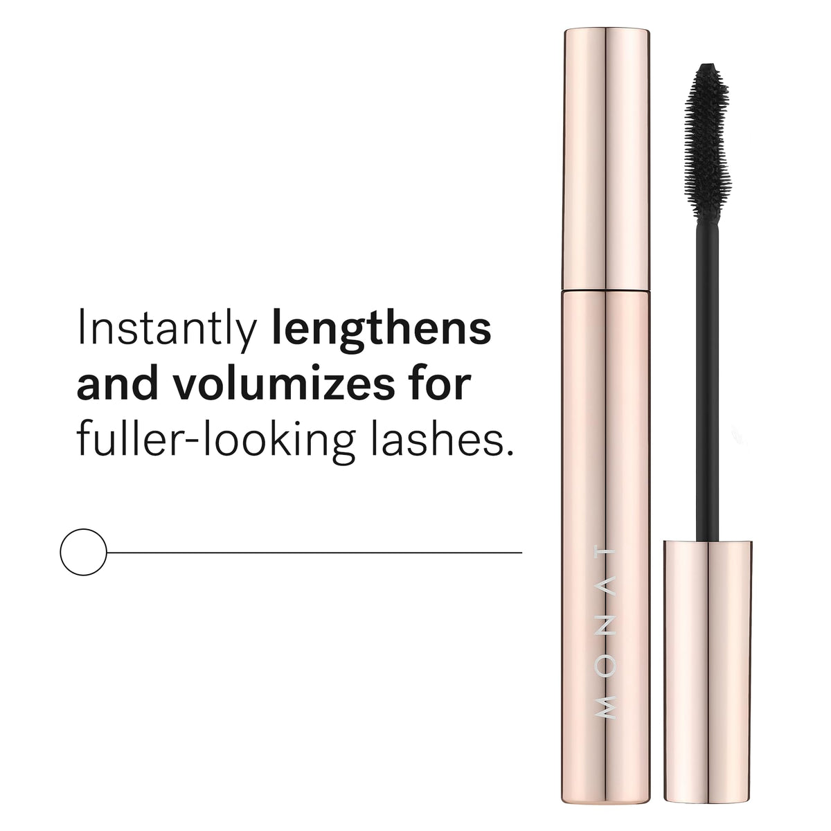 MONAT IR Clinical™ Mascara – Fuller, Longer-Looking Lashes with Instant Volume and Definition, Smudge-Resistant Long-Wear Formula that Nourishes and Strengthens with Melatonin, Caffeine & REJUVENIQE®