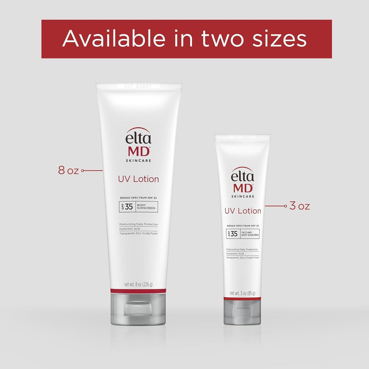 EltaMD UV Lotion SPF 30+ Sunscreen Moisturizer for Face and Body, Mineral Based with Zinc Oxide and Hyaluronic Acid for Sensitive Skin, Non-Greasy & Fragrance-Free