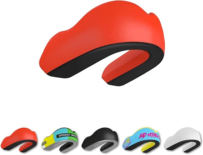DAMAGE CONTROL Extreme Impact Mouth Guard – Sports Mouthguard for Boxing, MMA, BJJ, Hockey, Rugby, Lacrosse, & More – Mouthpiece for Teeth & Jaw Protection, for Youth & Adults (Youth, Red)
