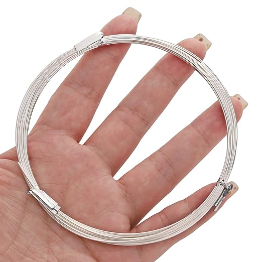 Silver Plated Wire 0.7mm 5 Meters Bead Cord for Bracelet Necklace Charm Beading Jewelry Making Findings