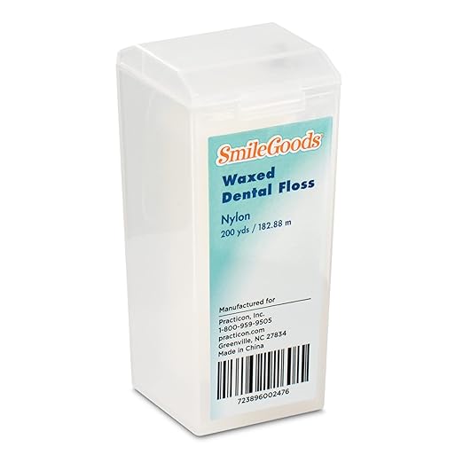 SmileGoods Waxed Dental Floss, 200 Yard, Unflavored