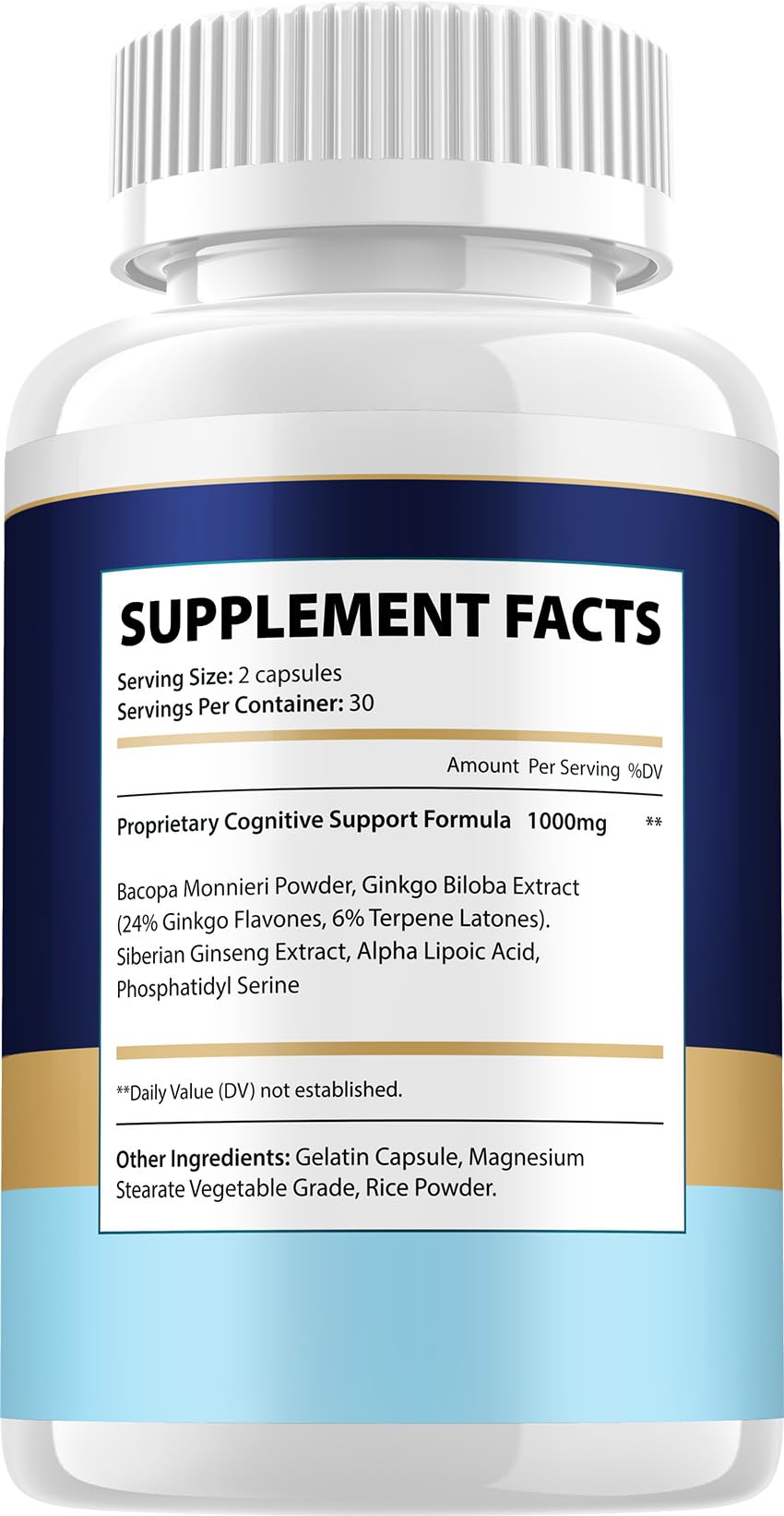 Neuro Sharp Supplement Capsules – Neuro Sharp Natural Blend Formula Focus Memory Support and Reviews (1 Pack – 60 Capsules)