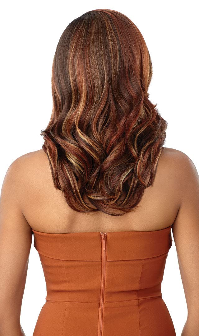 Outre Meltd Hairline Lace Front Wig HD Transparent Redesigned ComfortFit Ear Contour AMANDA (1B)