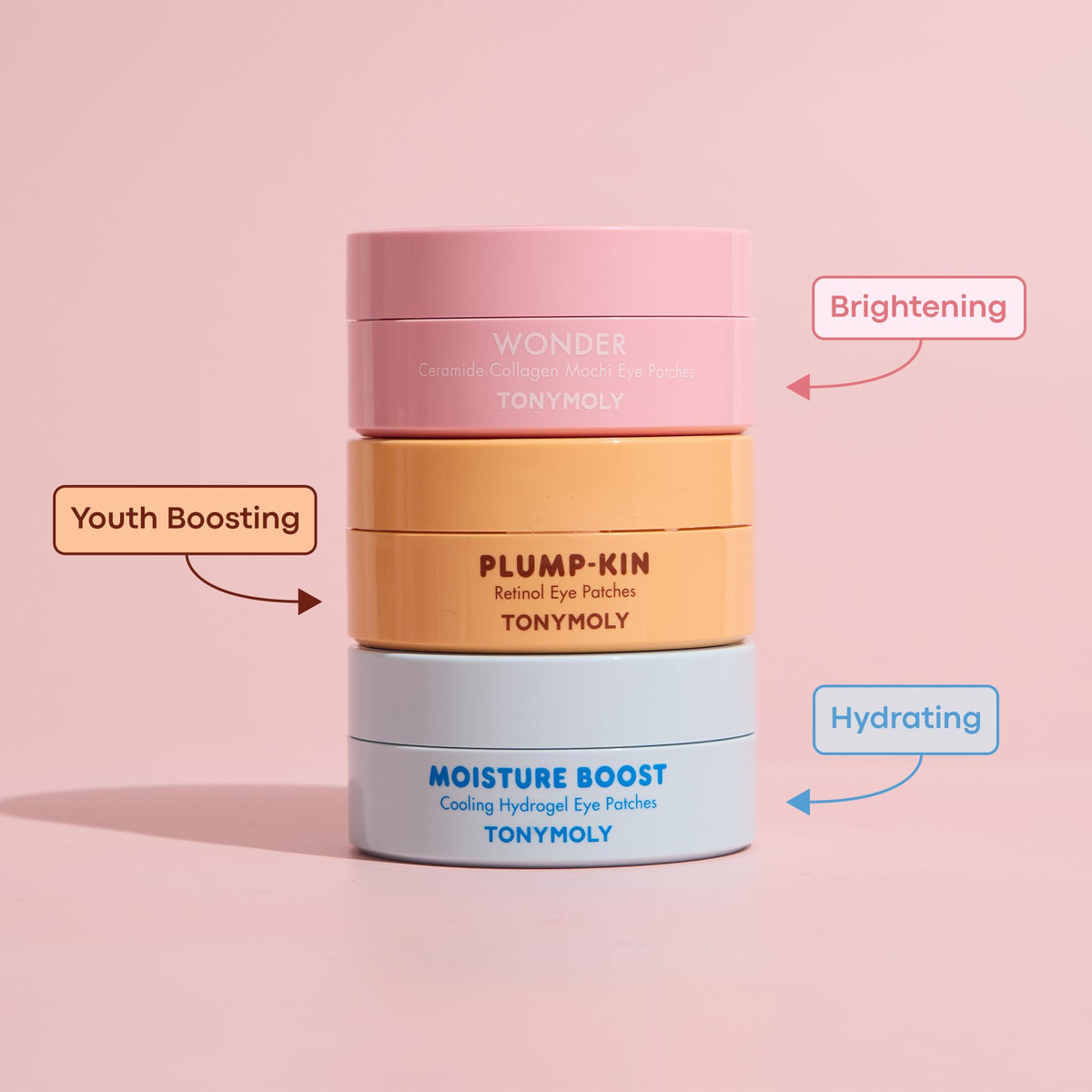 TONYMOLY Plump-kin Retinol Hydrogel Under Eye Patches - Hydrating & Refreshing Eye Patches with Retinol & Pumpkin Extract for Dark Circles & Puffy Eyes, 30 Pairs