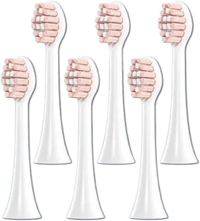 12pcs, Brush Heads, Compatible for FLYCO Electric Toothbrush Head TH01 FT7105/FT7106/FT7205 Universal Replacement(12 PCS White)