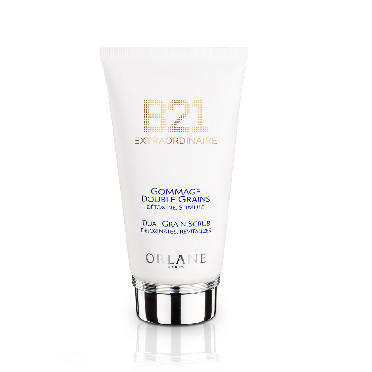 Orlane – B21 Extraordinaire Dual Grain Scrub, 2.5 fl oz, 75 ml, Dual Exfoliation Face Scrub, Volcanic & Rice Grains, Renews Skin Texture, Smooths & Refines Pores, Elegant Fast-Absorbing Formula