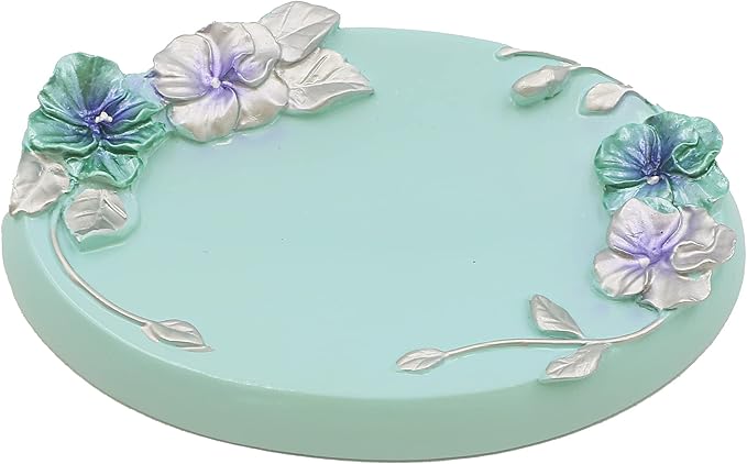 LUANT Vintage Pink Bathroom Accessories, 5Piece Bathroom Accessories Set, Bathroom Set Features, Soap Dispenser, Toothbrush Holder, Tumbler & Soap Dish - Bath Gift Set (Blue)