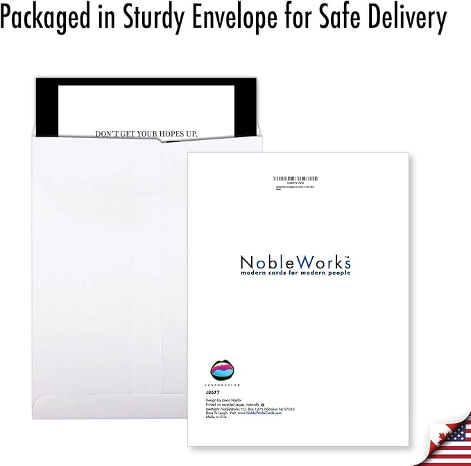 NobleWorks - Extra Large Funny Birthday Greeting Card 8.5 x 11 Inch with Envelope (1 Pack) Oversize Jumbo Bday You Suck J8677