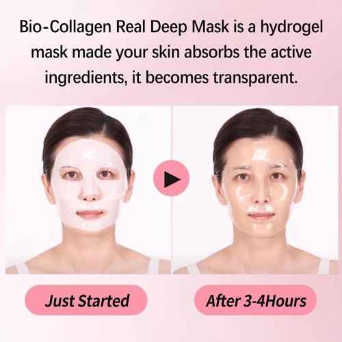 Bee & Beauty Bio Collagen Overnight Mask Pack Of 15 Korean Face Mask For Glass Skin Sheet Mask For Deep Hydration, Pore Minizmizing With Goodness Of Honey