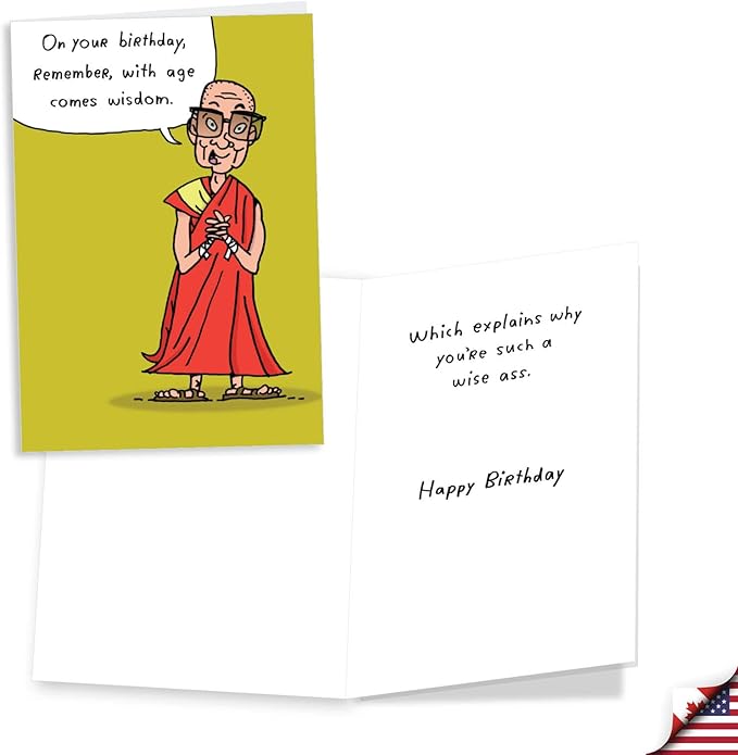 NobleWorks Assorted 3 Pack of Hysterical Birthday Greeting Cards for Men with 5 x 7 Inch Envelopes (3 Designs, 1 Each) Mansplaining VC2808BDG-C1x3