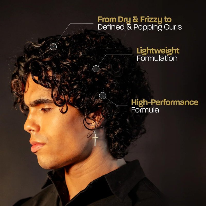 BASED Leave-In Conditioner, Instant Frizz Control, Hydrates & Nourishes Hair, Premium Leave-In Conditioner for Men, Healthier-Looking Frizz-Free Hair in Minutes (9.3 Fl Oz Pack of 1)