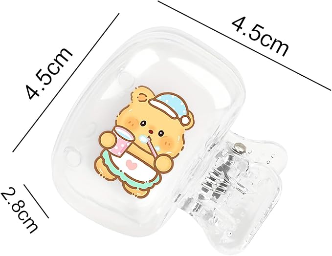 Upgrade Travel Toothbrush Head Covers Toothbrush Protector Cap Brush Pod Case Protective Portable Plastic Clip for Household Travel, Bathroom, School, Camping, Business (I, 4 Pack)