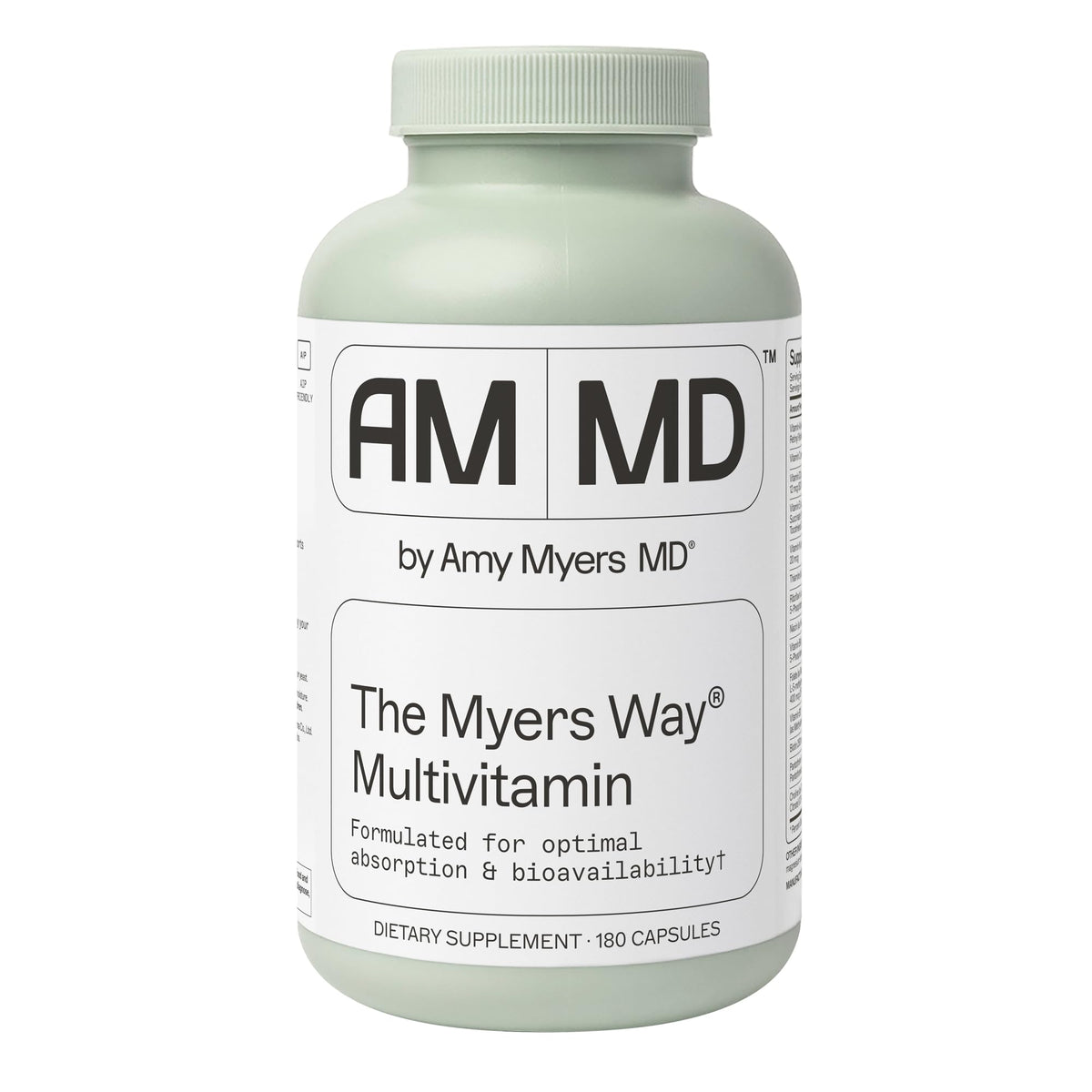 Amy Myers MD The Myers Way Multivitamin - Supports Healthy Immune, Thyroid & Adrenal Function - Gluten-Free, Non-Dairy & Iron Free Healthcare Supplement