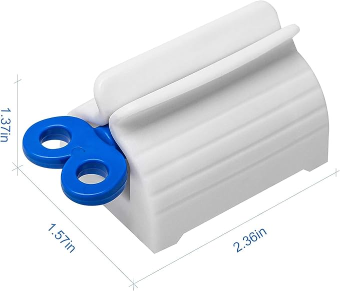 Max Toothpaste 3 Pack - 21.9 OZ Total Fresh Cool Mint – Bonus Squeezer Key, Whitening & Fluoride Tubes | Fits Most Toothpaste Sizes | Easy Squeeze, No Waste | 3-Pack Value Set