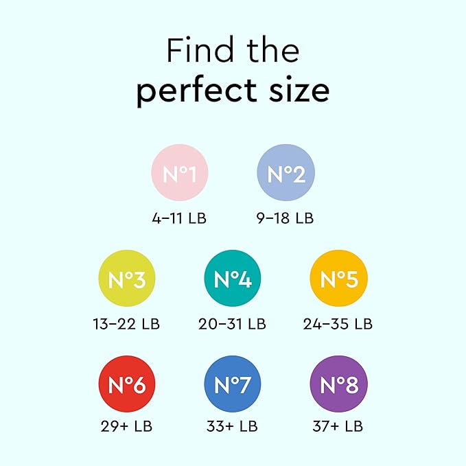 LILLYDOO Baby Diapers - Size 1 (4-11 lbs), Half-Monthly Supply (72 Count), Leak Protection, Skin-Friendly, Ultrasoft, Perfume- & Chlorine-Free, Hypoallergenic, dermatologically Tested, Oeko-TEX®
