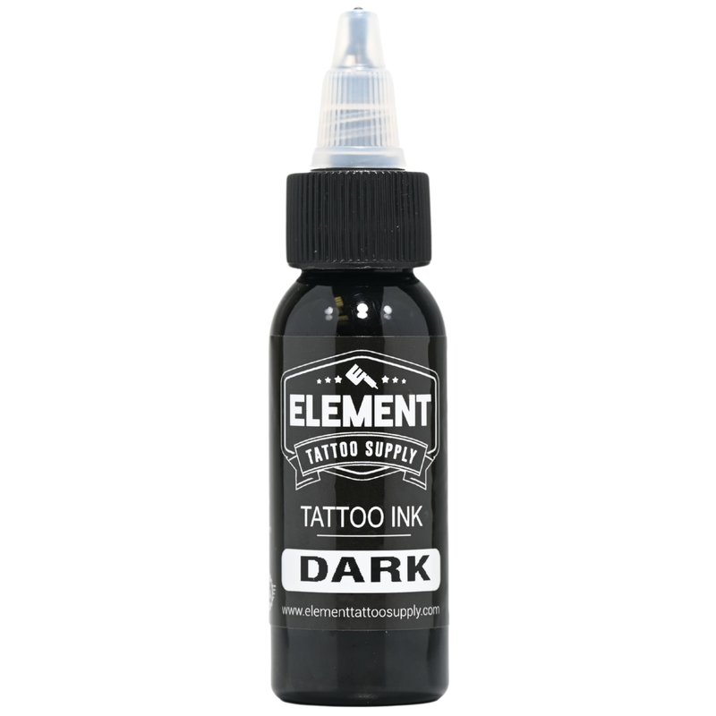 Element Tattoo Supply Greywash Tattoo Ink Set Light Medium Dark Blend Nighthawk Black Element White Formula for Shading Outlining Mixing Tattoo Work 1oz Bottle 5 Bottles