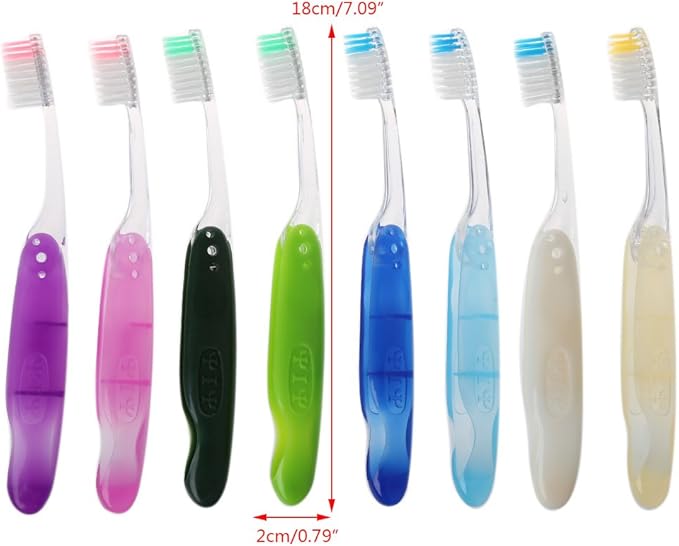 1pc Foldable Soft Hair Portable Toothbrush Travel Camping Hiking Outdoor Toothbrush