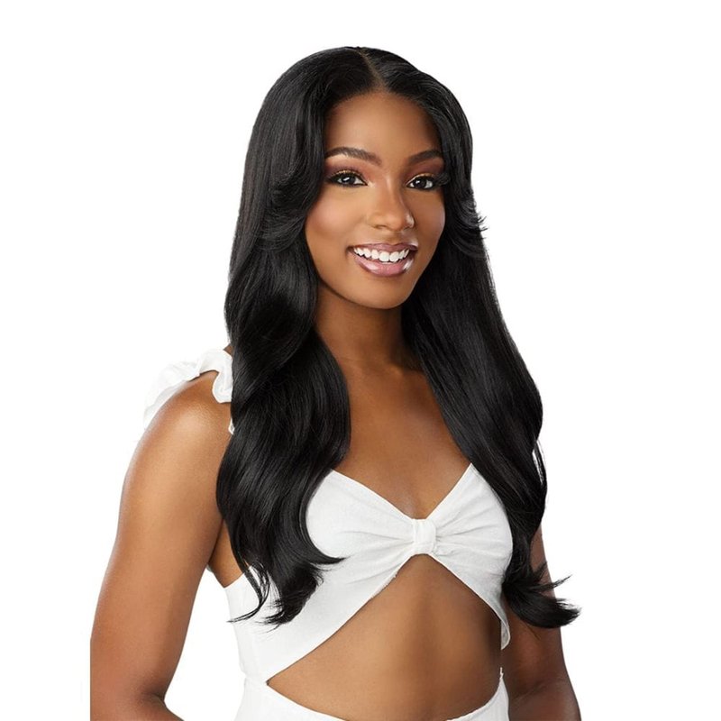 Sensationnel Dashly Wig - Unit 27 Non Lace Cap Ready to Wear Ear to Ear Lacepart Synthetic (1B OFFBLACK)