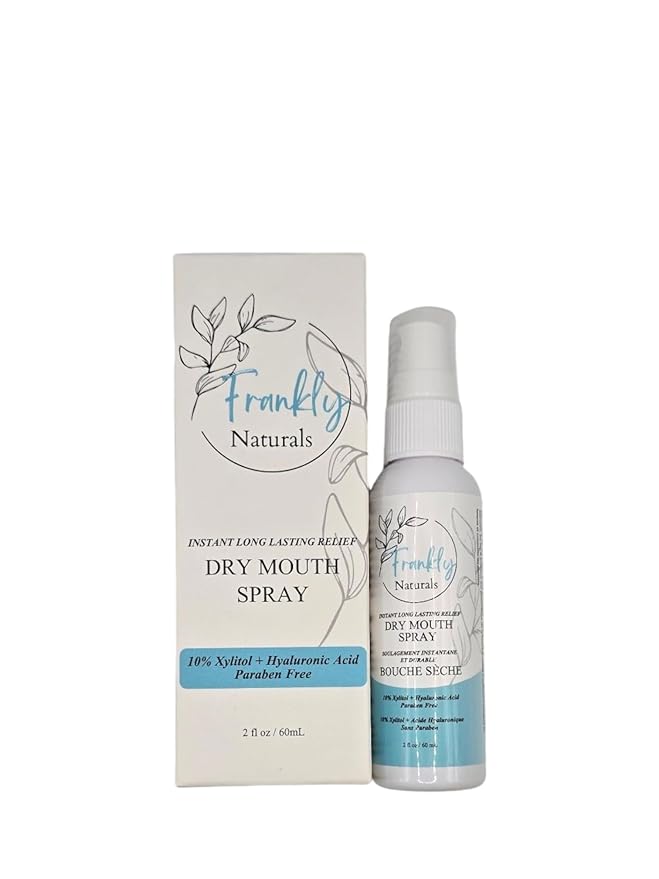 Dry Mouth Spray - Frankly Naturals - With Xylitol, Fast Acting, Long Lasting, Non-Acidic