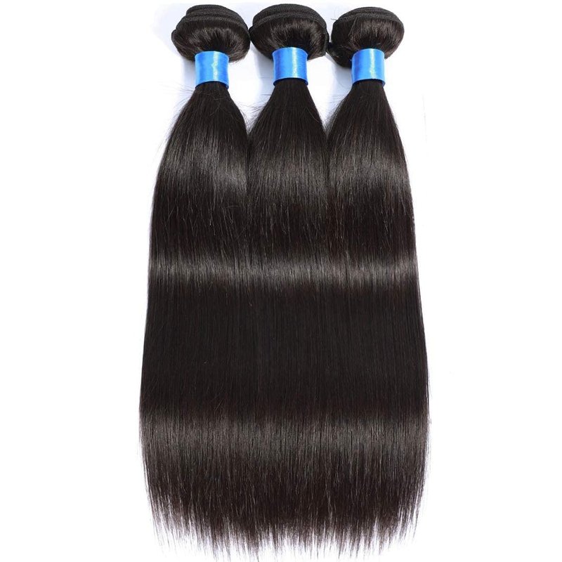 Cranberry Hair Brazilian Straight Hair One Bundles 24 Inch 100% Unprocessed Brazilian Virgin Human Hair Bundles Natural Black Color