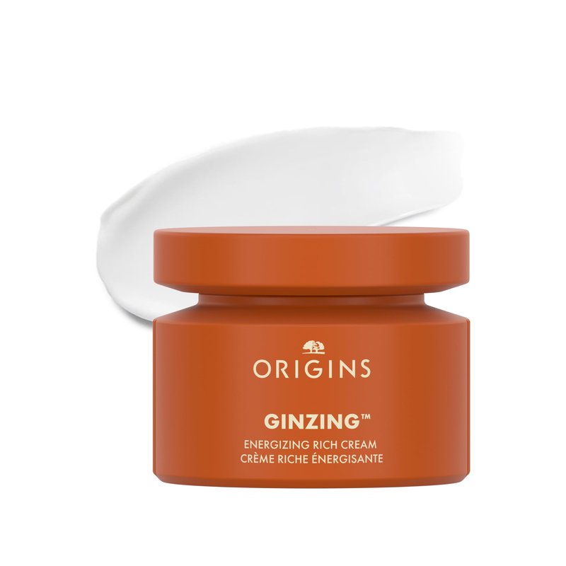 Origins GinZing Energizing Rich Cream | Face Moisturizer for Dry Skin with Niacinamide, Caffeine, & Ginseng, 1.7 Fl Oz