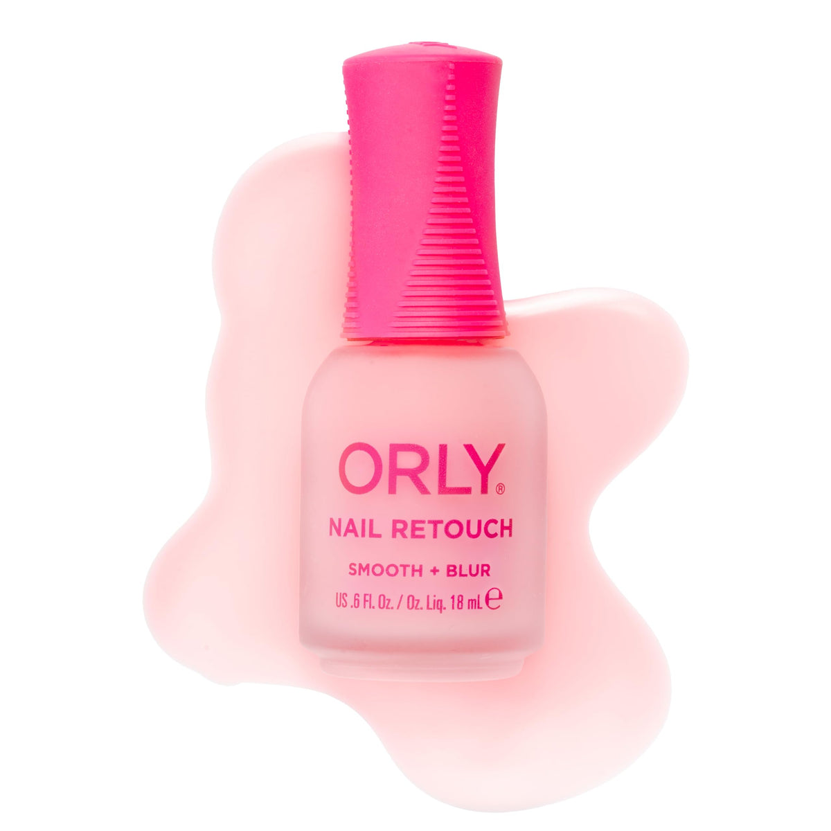 Orly Nail Retouch Smooth + Blur | Nail Perfector for Ridges & Imperfections | Delivers an airbrushed “Photoshop for Your Nails” Effect | Blurs, Smooths & Evens Tone | Matte Finish Base Coat (18 ml)