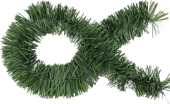 50 Foot Garland | Christmas Garland for Christmas Decorations Indoor or Outdoor | Non-Lit Soft Garland Christmas Decorations | Green Holiday Decor | Home Garden Artificial Greenery (2, 50 FT)