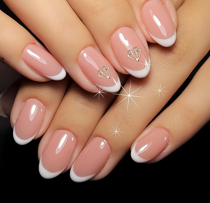 Tooth Gems Silver Alloy Ultra-Thin 3-Pack Reusable Trendy Spider Butterfly Rabbit Multi-Use Women Party Nail Art (Silver,Crown B)