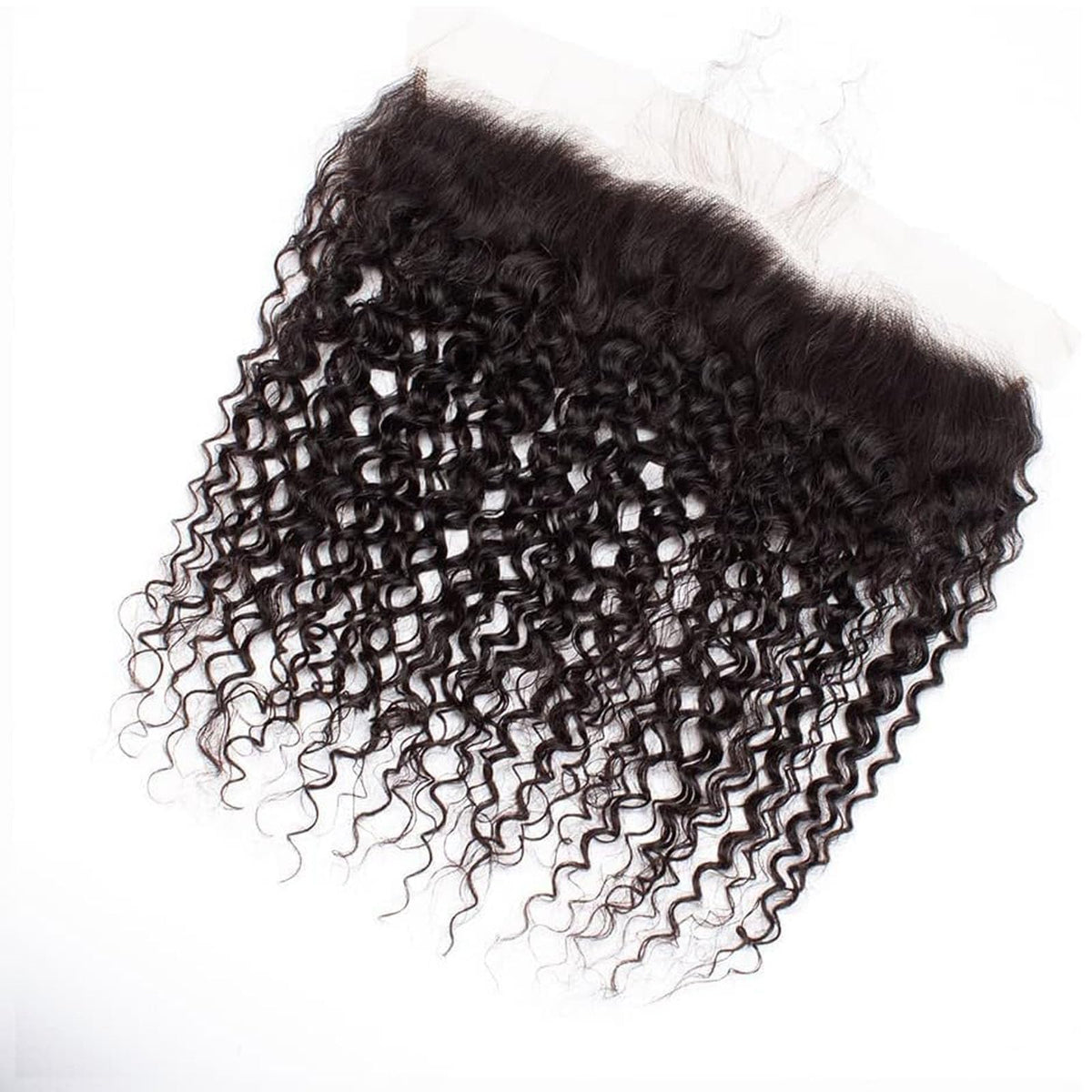 13x 4 Kinky Curly Lace Closure Free Part 13x4 Ear to Ear Lace Frontal Brazilian Virgin Human Hair Frontals Natural Black 180% Density (13x 4 Kinky Curly, 14 inch)