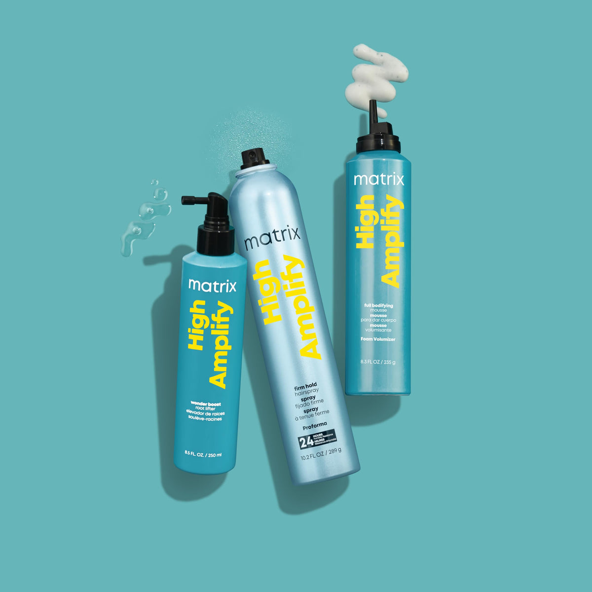 Matrix High Amplify Wonder Booster Root Lifter Spray - Provides Extreme Volume & Body, Boost Structure in Fine Hair, Thin & Limp Hair, Flexible Hold, 8.5 Fl Oz, Vegan