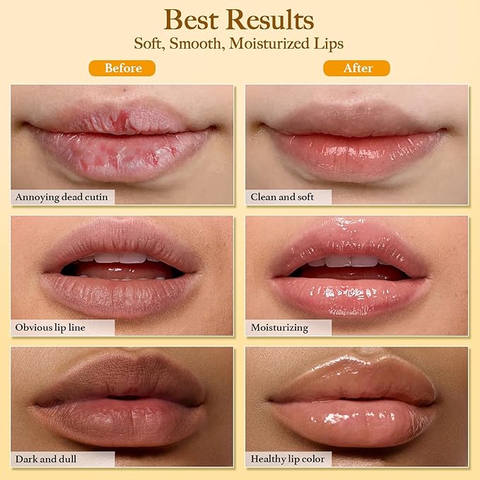 3PCS Turmeric Lip scrub 100g and Turmeric Lip Balm, Lip Scrubber Exfoliator Brush Set, Dark Lips Treatment for Smokers, Natural Exfoliator & Moisturizer Cracked, Dull, Reduce Fine Lines Lips