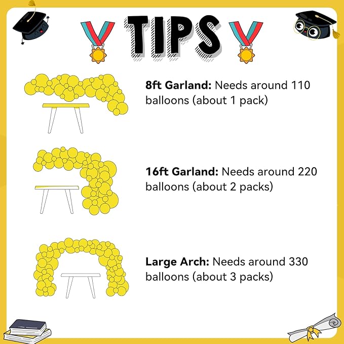 Gold and Black Graduation Balloon Arch Kit 2026, Gold Number 2026 Balloons confetti with Explosion Star Round Congrats Grad Foil Balloon for College High School Class of 2026 Graduation Decorations