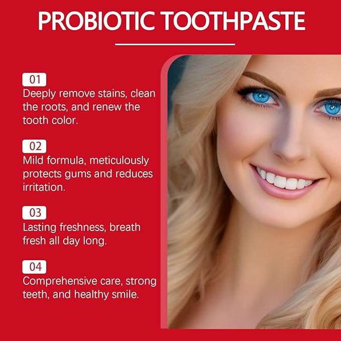 2Pcs SP8 Toothpaste,SP-8 Probiotic Whitening Toothpaste，Ultra Whitening,Provides Total Protection for Gums